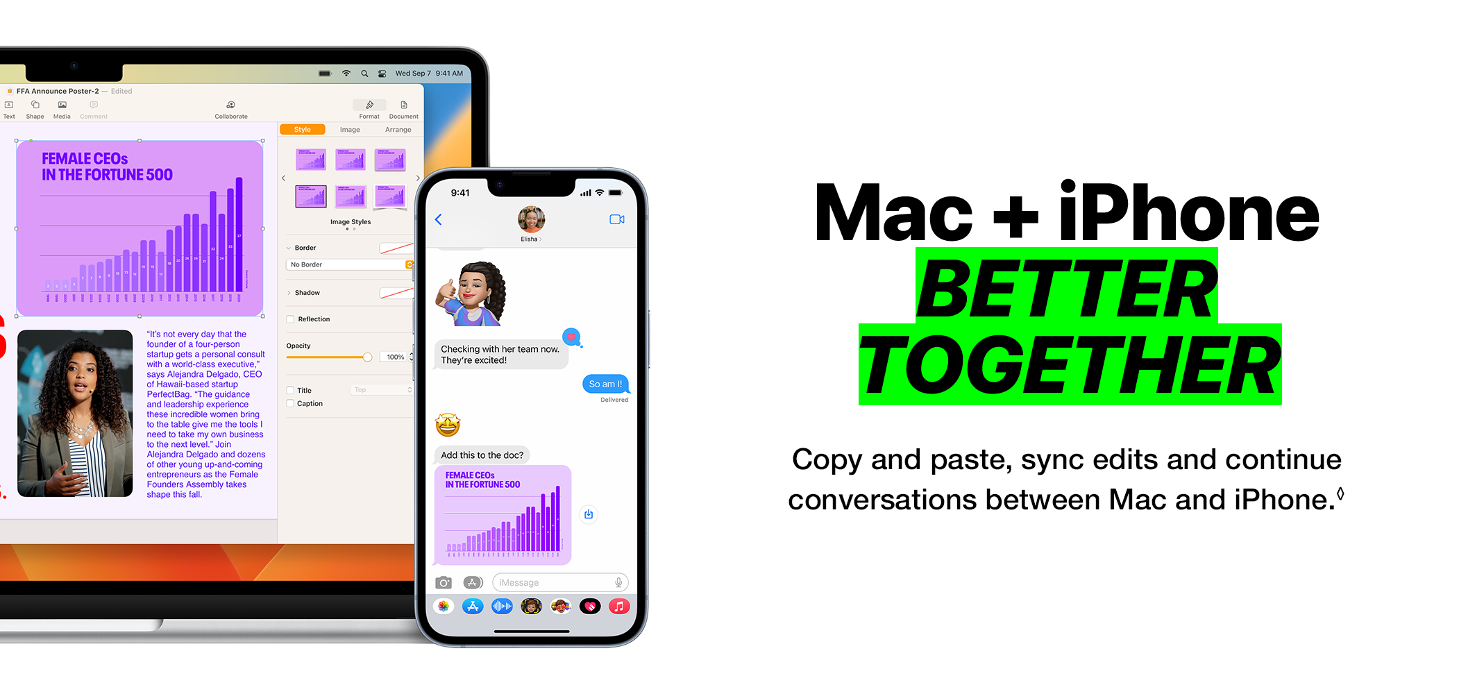 Mac + iPhone BETTER TOGETHER